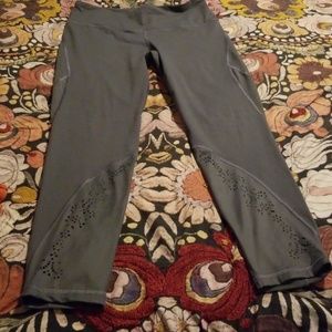 Victorias secret gray onyx knockout workout pants